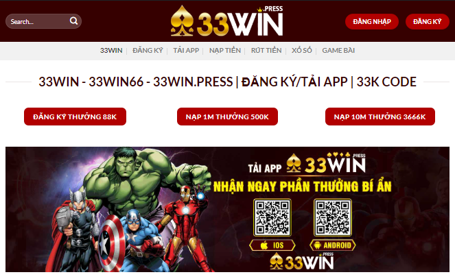 33WIN Tặng 33K | Trang cá cược uy tín tặng thưởng 3 Giới thiệu về trang cá cược 33WIN