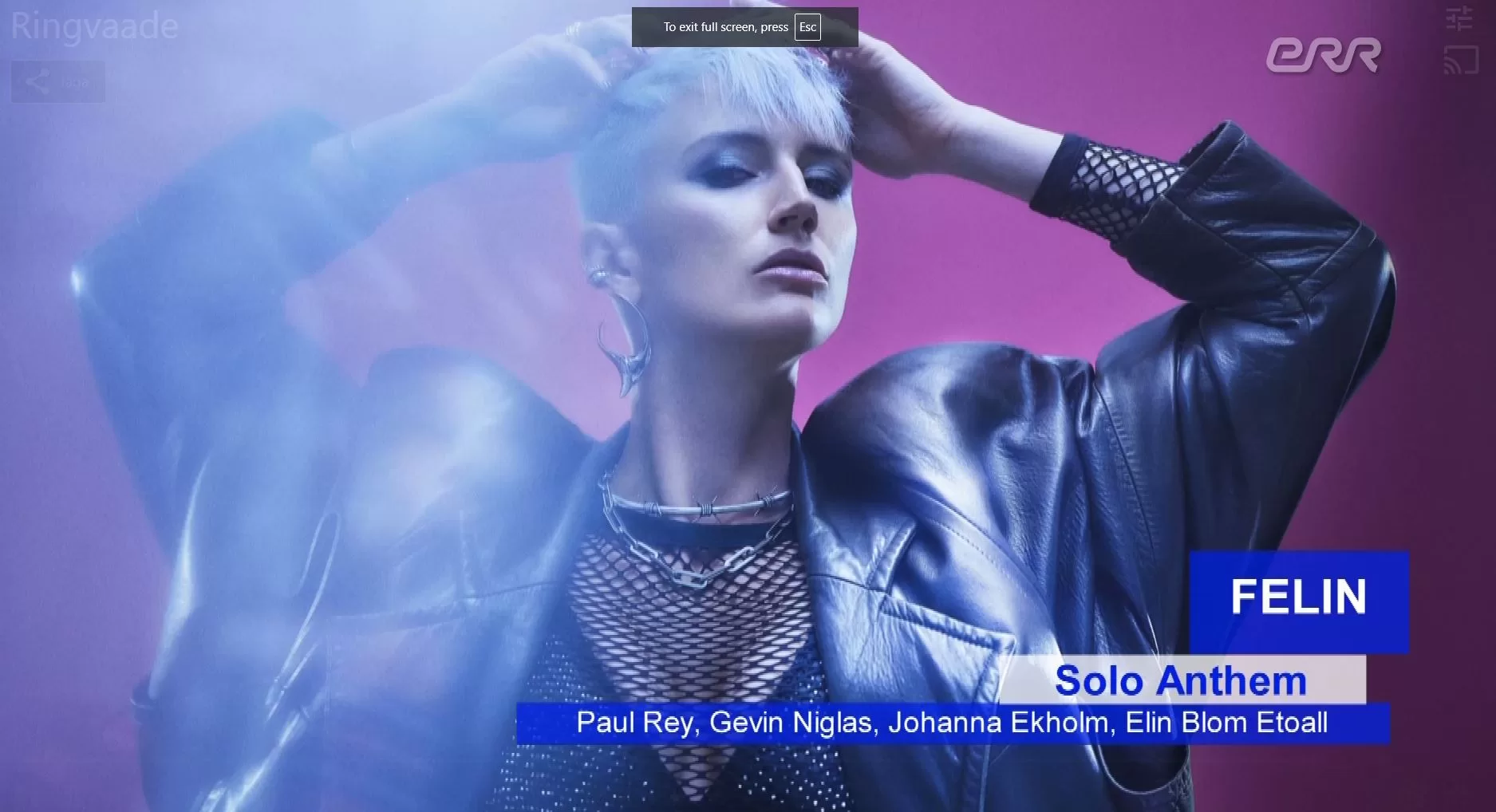 Felin - Solo Anthem - Eesti Laul 2025